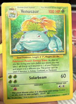 Pokemon TCG - Venusaur 15/102 - Holo Unlimited - Base Set Unlimited WOTC - Image 5