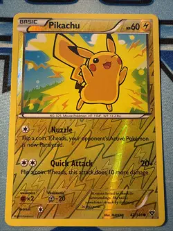 Pokemon TCG - XY Base Set - Pikachu: 42/146 Reverse Holo - Image 1