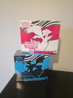 Pokemon White Flare Black Bolt Trainer Box ETB Bundle Sealed SCARLET VIOLET LOT - Image 1