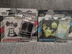 Pokemon Black Bolt and White Flare Tech Sticker Collection Set of 2 - 6 boosters - Image 1