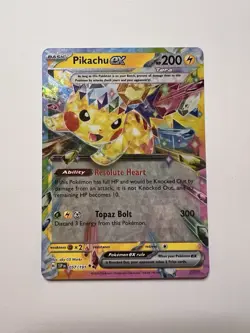 Pokemon TCG SV08: Surging Sparks Pikachu ex 057/191 - Double Rare NM/MNT - Image 1