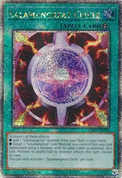 Yugioh! HP Salamangreat Circle - RA03-EN066 - Quarter Century Secret Rare - 1st - Image 1
