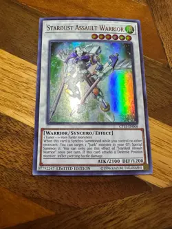Stardust Assault Warrior CT15-EN008 Limited Edition Ultra Rare PL + BONUS - Image 1