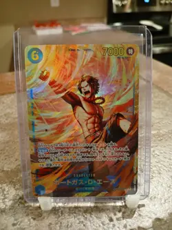 One Piece TCG Portgas D Ace SEC Japanese OP13-119 Carrying on His Will Secret - Image 1
