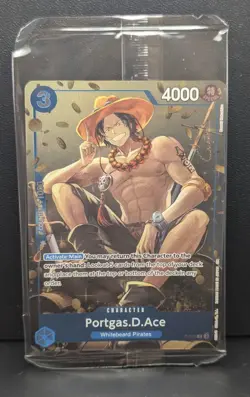 Portgas. D. Ace P-074 (Alt Art) Promo SEALED One Piece TCG (Luffy) - Image 1