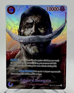 One Piece TCG OP02-004 Edward.Newgate SP English Edward Newgate Foil Alternate - Image 1
