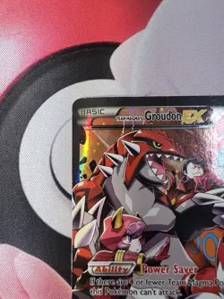Pokemon TCG Team Magma's Groudon EX 15/34 Double Crisis Holo Rare Heavily Played - Image 4