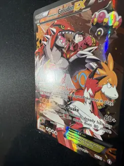 Pokemon TCG Team Magma's Groudon EX 15/34 Double Crisis Holo Rare Heavily Played - Image 4