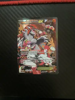 Pokemon TCG Team Magma's Groudon EX 15/34 Double Crisis Holo Rare Heavily Played - Image 1
