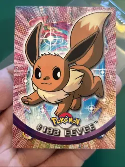 2000 Topps Pokemon TV Animation Edition Series 3 Non Holo #133 Eevee Blue Label - Image 1
