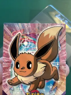 2000 Topps Pokemon TV Animation Edition Series 3 Non Holo #133 Eevee Blue Label - Image 2