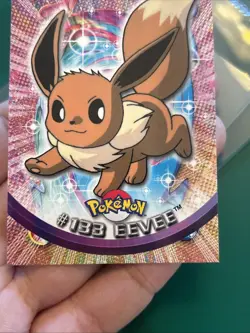 2000 Topps Pokemon TV Animation Edition Series 3 Non Holo #133 Eevee Blue Label - Image 3