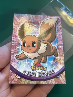 2000 Topps Pokemon TV Animation Edition Series 3 Non Holo #133 Eevee Blue Label - Image 4