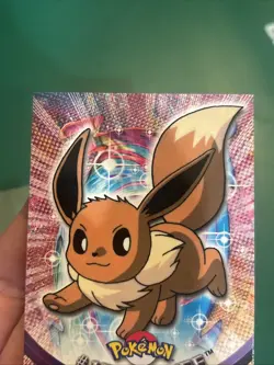 2000 Topps Pokemon TV Animation Edition Series 3 Non Holo #133 Eevee Blue Label - Image 2