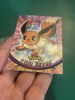 2000 Topps Pokemon TV Animation Edition Series 3 Non Holo #133 Eevee Blue Label - Image 5