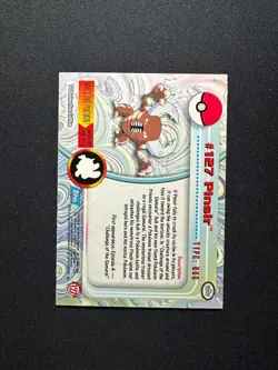 2000 Topps Pokemon TV Animation Edition Series 3 Non Holo #127 Pinsir - Image 2