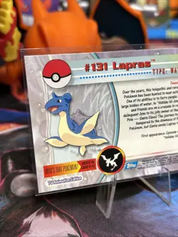 2000 Topps Pokemon TV Animation Edition Series 3 Non Holo #131 Lapras Blue Logo - Image 5