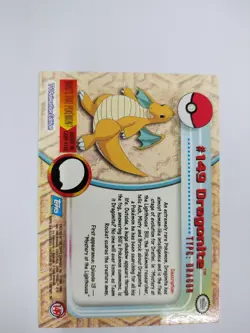 MINT 2000 Topps Pokemon TV Animation Edition Series 3 Non Holo #149 Dragonite - Image 4