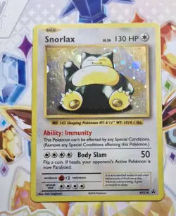 Snorlax - XY179 - XY Black Star Promo - Cosmo Holo - LP - Pokemon TCG Card - Image 2