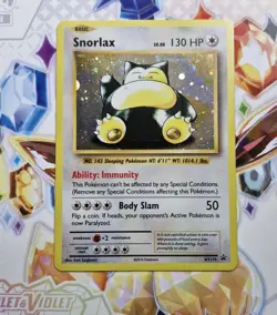 Snorlax - XY179 - XY Black Star Promo - Cosmo Holo - LP - Pokemon TCG Card - Image 5