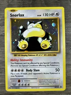 Snorlax XY179 LP Holo Promo Black Star XY Promos LP Pokemon Card - Image 1