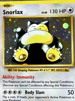 Snorlax XY179 LP Holo Promo Black Star XY Promos LP Pokemon Card - Image 3