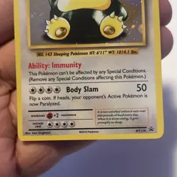 Snorlax XY179 LP/NM Black Star Promo Cosmos Holo Foil Pokemon Card XY 179 lucky - Image 5