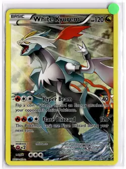 Pokemon TCG White Kyurem (Full Art Promo) XY81 Black Star Promo Light Play - Image 1