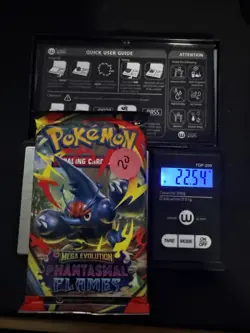 EXTREMELY HEAVY Pokemon Phantasmal Flames - Factory Sealed Booster Pack (22.54g) - Image 1
