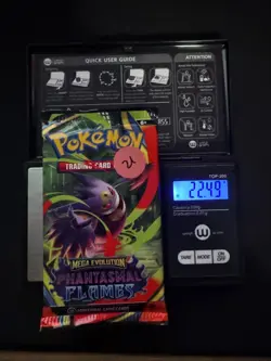 EXTREMELY HEAVY Pokemon Phantasmal Flames - Factory Sealed Booster Pack (22.49g) - Image 1
