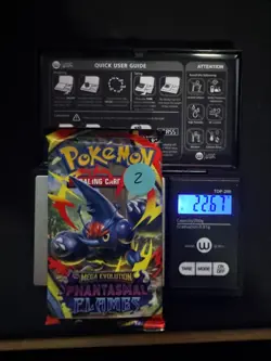 EXTREMELY HEAVY Pokemon Phantasmal Flames - Factory Sealed Booster Pack (22.67g) - Image 1