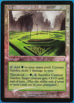 Centaur Garden FOIL Odyssey HEAVILY PLD Land Uncommon CARD (498660) ABUGames - Image 1