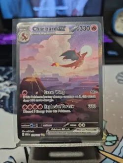 Pokemon TCG Charizard EX 199/165 Scarlet Violet 151 English Card NM - Image 1