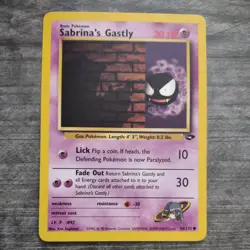 Gym Challenge Sabrina's Gastly Pokemon Card - 96/132 - Image 1