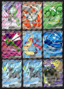 Pokemon Lot Of 9 EX Cards - Reshiram EX, Meloetta EX, Milotic EX, Serperior EX - Image 1