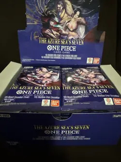 ONE PIECE CARD GAME AZURE SEA'S SEVEN BOOSTER BOX OP14 ENGLISH-OPENEDBOX-24packs - Image 1