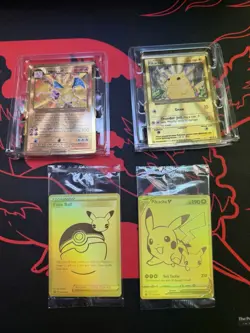 Pokemon TCG 25th Anniversary Celebration Metal Card and Golden Card Set Sealed - Image 1