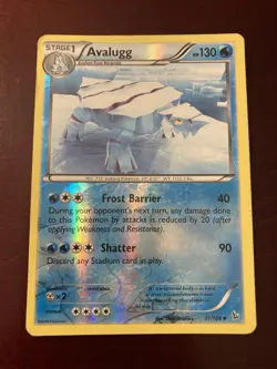 Avalugg 31/106 XY Flashfire Reverse Holo Pokemon TCG Card - Image 1