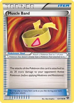 Muscle Band 121/146 - Pokemon XY Uncommon Trainer Card - Image 1