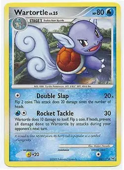 Pokemon Platinum Edition Uncommon Card - Wartortle 65/127 - Image 1