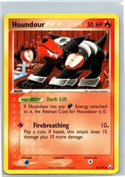 Houndour Common Team Rocket Returns Normal 60/109 Pokemon Card NM - Image 1