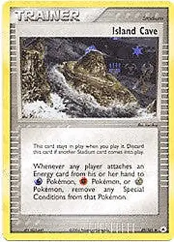 Pokemon EX Hidden Legends 89/101 Island Cave Card - Image 1