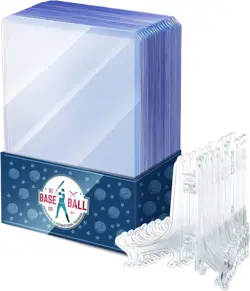 Hard Trading Cards Sleeves Plastic Card Case Cover 3x4 Collector Clear - Image 1