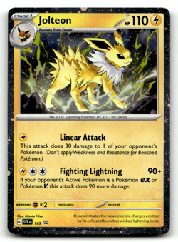 Jolteon - (Cosmos Holo) 169 Holo Rare SV: Scarlet & Violet Promo Cards LP - Image 1