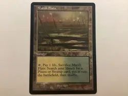 MTG Modern Horizons 2 MARSH FLATS Retro Frame Foil Etched NM (3068) Graded Power - Image 1