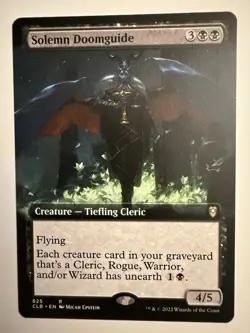 x1 Solemn Doomguide - Extended Art R MTG Commander Legends: Battle for Baldur's - Image 1