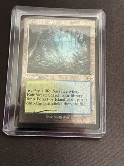 Magic MTG Misty Rainforest Retro Frame, Foil Etched, #438, NM Modern Horizons 2 - Image 1