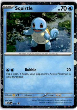 Squirtle - (Cosmos Holo) Promo Holo SV: Scarlet & Violet Promo Cards 048 NM - Image 1