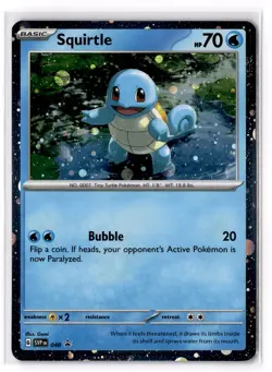 Squirtle - (Cosmos Holo) 048 SV: Scarlet & Violet Promo Cards Holo NM - Image 1