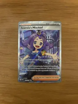 Acerola's Mischief 165/132 - Pokemon TCG - Mega Evolution - Ultra Rare - NM - Image 1